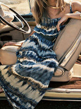 Load image into Gallery viewer, Casual Tie-dye Suspender Maxi Dress