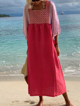 Load image into Gallery viewer, Square Neck Solid Long Dress