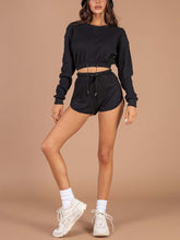 Load image into Gallery viewer, Round Neck Solid Color Loose Suit