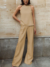 Load image into Gallery viewer, Solid Color Sleeveless Pocket Suit