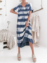 Load image into Gallery viewer, Tie-Dye Short Sleeve Dress
