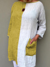 Load image into Gallery viewer, Casual Color-block Side Pockets Paneled Blouse