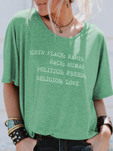 Load image into Gallery viewer, Loose Round Neck Short Sleeve T-Shirts Casual Tops