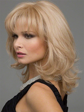 Load image into Gallery viewer, Blonde Bob Short Micro Curly Air Bangs Synthetic Wigs