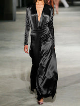 Load image into Gallery viewer, Fashion Solid Color Deep V-Neck Women's Suit