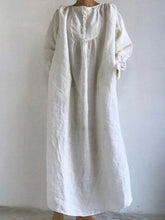 Load image into Gallery viewer, Solid Color Loose Wild Fashion Dress