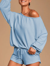Load image into Gallery viewer, Casual Loose Solid Color Long Sleeve Two-piece Suit