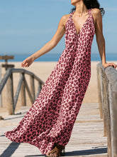 Load image into Gallery viewer, Leopard Print V-Neck Casual Dress