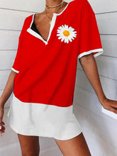 Load image into Gallery viewer, Casual V-neck Floral Print Dress