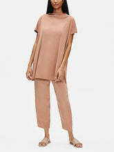 Load image into Gallery viewer, Stretch Silk Jersey Funnel Neck Suit