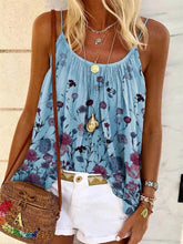 Load image into Gallery viewer, Bohemian Retro Romantic Idyllic Floral Camisole Top