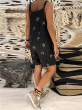 Load image into Gallery viewer, Fashion Wild Star Print Short Jumpsuit