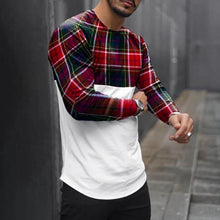 Load image into Gallery viewer, Men'S Mesh Stitching Casual Long-Sleeved T-Shirt