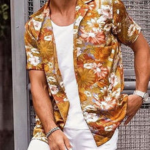 Load image into Gallery viewer, Men Summer Trendy Printed Short Sleeves Shirt