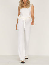 Load image into Gallery viewer, Simple Casual Loose V-Neck Top Pants Set