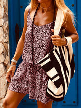 Load image into Gallery viewer, Fashionable Leopard Print Short Sleeve Casual Set