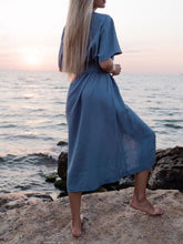 Load image into Gallery viewer, Solid Color Split Dress