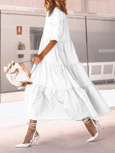 Load image into Gallery viewer, Fashionable Elegant Simple Short Sleeve Maxi Dress