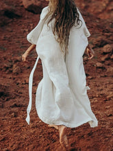 Load image into Gallery viewer, Pure Color Casual breezy kimono beach maxi dress