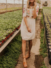 Load image into Gallery viewer, Casual Round Neck Printed Dress