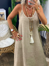 Load image into Gallery viewer, Fashion Casual Solid Color Suspender Dress