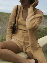 Load image into Gallery viewer, Three-Piece Set Of Solid Color Casual Shorts