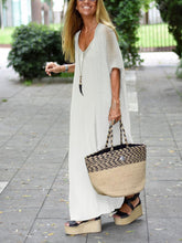 Load image into Gallery viewer, Simple Casual Loose Sling Dress Short Sleeve Coat Suit