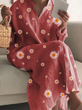 Load image into Gallery viewer, Fashionable Daisy Print Casual Wild Dress