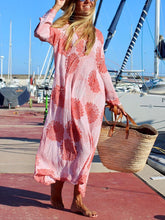 Load image into Gallery viewer, Bohemian Retro Casual Loose Floral Maxi Dress