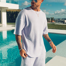 Load image into Gallery viewer, Men'S Casual White Loose Sports Suit
