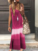 Load image into Gallery viewer, Casual Loose Gradient Tie-dye Sleeveless Maxi Dress