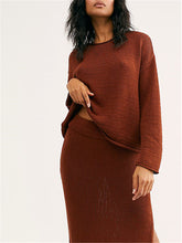 Load image into Gallery viewer, Solid Color Knitted Loose Suit Skirt
