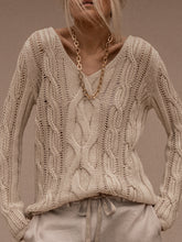 Load image into Gallery viewer, Fashion Simple Casual Loose Long-Sleeved V Neck Sweater