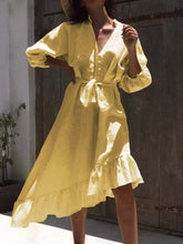 Load image into Gallery viewer, Casual V-Neck Dress