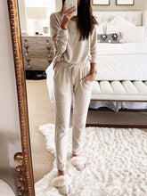 Load image into Gallery viewer, Casual Loose Long Sleeve Top Pants Knitted Suit