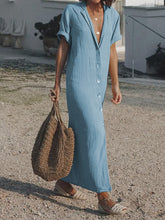 Load image into Gallery viewer, Casual Loose Solid Color Dress