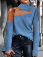 Load image into Gallery viewer, Fashion Simple High Neck Knitted Top