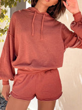 Load image into Gallery viewer, Fashion Casual Solid Color Hooded Two-piece Suit