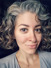 Load image into Gallery viewer, Gray-brown Melange Micro-curly Short Synthetic Wigs