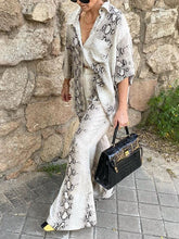 Load image into Gallery viewer, Fashionable Simple Shirt Pants Suit