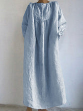 Load image into Gallery viewer, Solid Color Loose Wild Fashion Dress