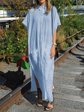 Load image into Gallery viewer, Fashionable Casual Solid Color Maxi Dress