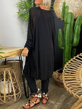 Load image into Gallery viewer, Simple Casual Loose Vest Tops Pants Coat Three Piece Set