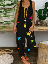 Load image into Gallery viewer, Bohemian Style Vintage Casual Loose Jumpsuit