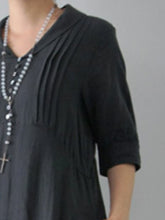 Load image into Gallery viewer, Casual Solid Color Fashion V-neck Dress