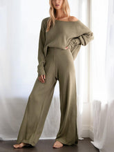 Load image into Gallery viewer, Simple Casual Loose Top Pants Knitted Set