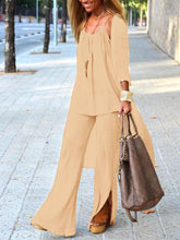 Load image into Gallery viewer, Casual Loose Suspenders Blouse Pants Coat Three-piece set