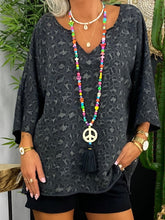 Load image into Gallery viewer, Casual Loose V-Neck Leopard Print Top Shorts Suit