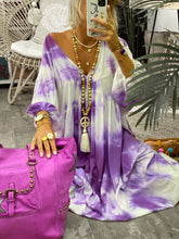 Load image into Gallery viewer, Bohemian Loose Casual Tie Dye Dress