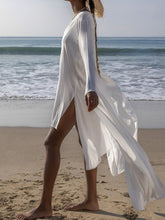 Load image into Gallery viewer, Sexy Solid Color Long Sleeve V-neck Dress